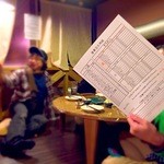 阿波や壱兆 - ご注文は専用の用紙で、そして、お料理の上げ下ろしはお客さまにご協力を頂きます、ので、ロフト席専用割引ありま～す。