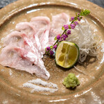 のどぐろ専門 銀座中俣 極 - のどぐろ薄造り