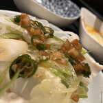 きど藤 - 青唐辛子冷奴