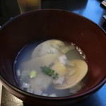 和食すがわら - ハマグリ真薯とタケノコの吸い物