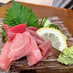 たもつ水産 - 本まぐろ3種食べ比べ