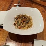 254945638 - 鯵とカラスミのパスタ