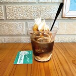 ミルクト - カフェオレソフト¥550　ソフトクリームが美味い形がおもしろい。提供は20分以上かかっていたので時間のあるときにまた行きたい。