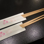 桜田 - 利休箸は家でもお使いくださいと持たせてくれます。