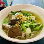 เกาเหลาเลือดหมู - ポークブラッドスープ