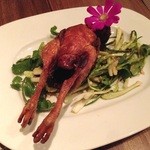 くろさわ東京菜 - 14.3月（夜）　ウズラの丸揚げ