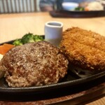 御曹司 きよやす庵 - 国産牛ハンバーグ＆メンチカツ御膳