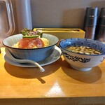 麺家 たけ田 - 魚介出汁の昆布水つけ麺と白イカのいか飯