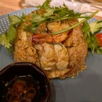 ソムタムダー - ・カオパットトムヤムクン プリックナンプラー付き