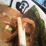 壱丁目ラーメン - 【魚介濃厚とんこつ】メンマはコリコリと良い歯応えでした
