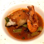 SEASONS - 甘～い海老と平目　魚介の濃厚出汁のトマトソース