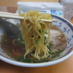 つるつる亭 - 中太手揉み麺