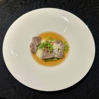 故宮 - 国産牛ヒレ肉の湯引き 野菜ソース