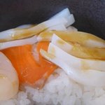 報徳庵 - お醤油をかけてみました