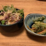 うみからそらへ - ご飯セットのサラダと小鉢