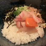 うみからそらへ - （お魚屋さんのまかない）卵かけごはん　近景
