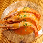 大衆バル サカタビ - ぷりぷり大エビのピリ辛マリネ