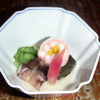 明神下 神田川 本店 - 酢の物 （とり貝/海老/ワカメのゼリー寄せ 他）