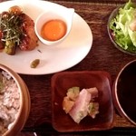 アネアカフェ - 限定15食 ランチオリジナル定食 (つくね) 1,000円