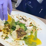 カフェ ド エス - 主菜は奥様がソースをかけて仕上げくれます。