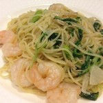 イタリア食堂　ちぇるきお - 小エビとえのきのペペロンチーノ