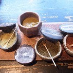 山元麺蔵 - 4種の薬味