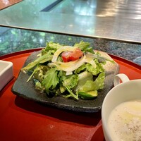 ステーキ円山 - コースのサラダ