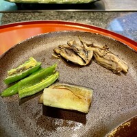 ステーキ円山 - コースの野菜たち