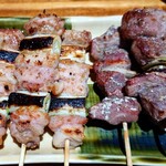 やきとり家 錦海まる - ねぎま＆砂ずり