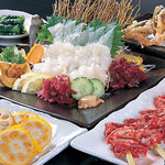 Izakayaohako - 宴会コース4000円（飲み放題2時間付 
                      
                      いけすの新鮮活魚や旬の味覚が楽しめる料理10品でご用意。金額に応じて内容がグレードUP！
                      