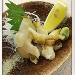 佳緒 - 活つぶ貝刺
      2014.3