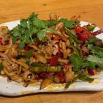 草原の料理 スヨリト - スヨリト(ラム胃袋のラー油和え)