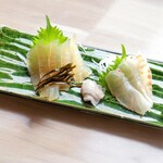 光る海 - ヒラメ＆昆布〆カレイ