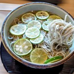 江戸そば マルノ - 冷製すだちかけ大盛り