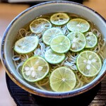 江戸そば マルノ - 冷製すだちかけ大盛り