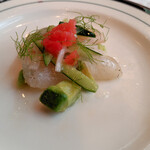 シェ大見山 - スズキのカルパッチョ