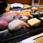 Sushi Hana - ランチにぎり 2000円。