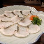 さかな工房　丸万 - 穴子の刺身