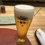 やたい家 - 【2024.7.16(火)】生ビール（キリン一番搾り）580円