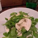 グリルフレンチ - クレソンとマッシュルームのサラダ