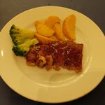 福山ニューキャッスルホテル ビアホール - ステーキ (2024.07.14)