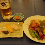 福山ニューキャッスルホテル ビアホール - 我が友人のテーブル前 (2024.07.14)