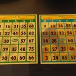 福山ニューキャッスルホテル ビアホール - ビンゴカードは１枚＝500円→２枚買って1,000円でした (2024.07.14)