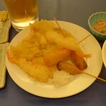 福山ニューキャッスルホテル ビアホール - 串と天ぷら盛り合わせ２ (2024.07.14)