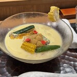 饗 くろ喜 - きみひめと生雲丹の冷やしそば