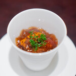 ARMONICO - 炙ったカマスと長茄子のピューレ