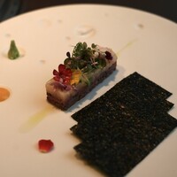 佐賀牛 Sagaya 銀座 - 佐賀牛内もも肉の昆布〆タルタル