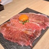 炭火和牛焼肉もうもう亭 広小路店 - 和牛ミスジの大利ユッケ