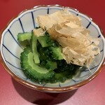 日本酒と蕎麦　中野いざ宵 - ゴーヤのおひたし