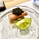 鮓 有無 - 蟹のキャビア添え